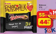 ÜLKER BİSKREM 3'LÜ BİSKÜVİ 300 G
